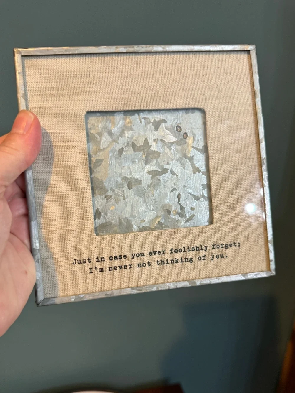 Sugarboo & Co Virginia Woolf quote “I’m never not thinking of you” photo frame
